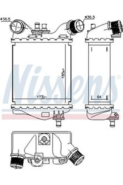 Intercooler NISSENS 123-96168