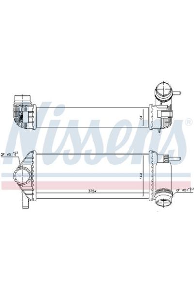 Intercooler NISSENS 123-96308