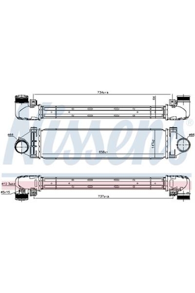 Intercooler NISSENS 123-96349