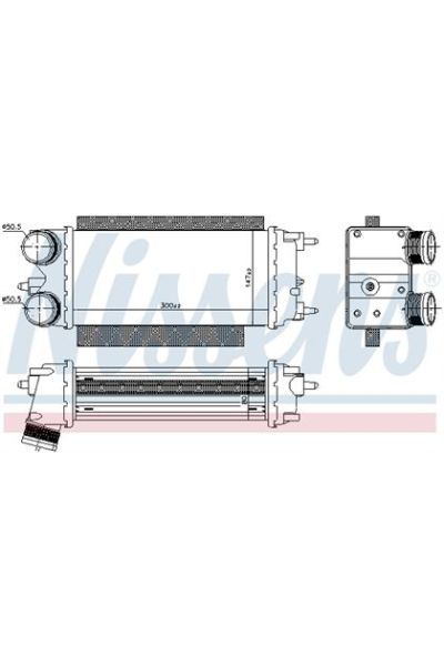 Intercooler NISSENS 123-96357