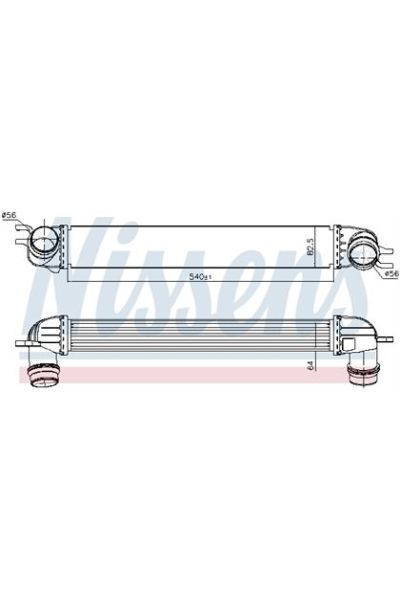 Intercooler NISSENS 123-96397