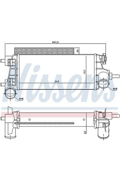 Intercooler NISSENS 123-96490