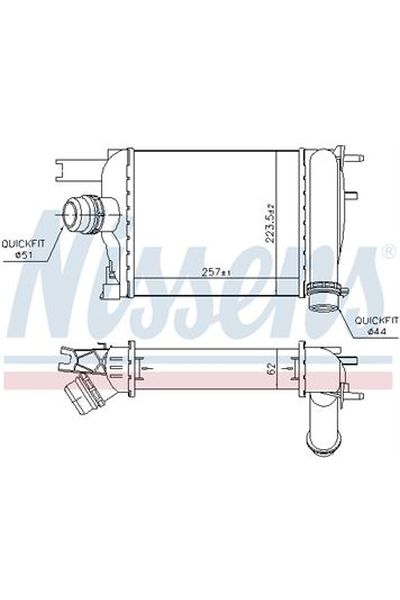 Intercooler NISSENS 123-96529