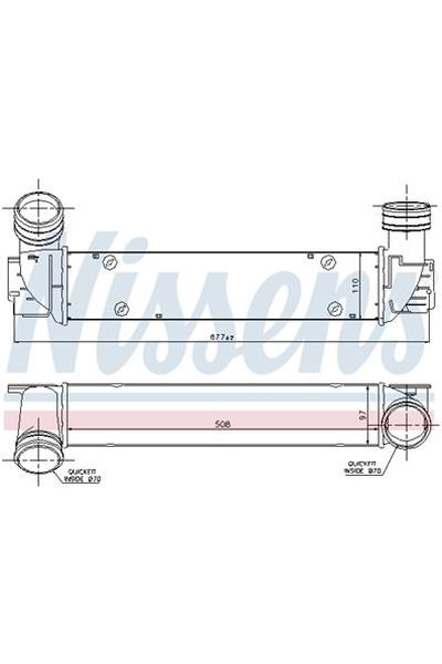 Intercooler NISSENS 123-96551