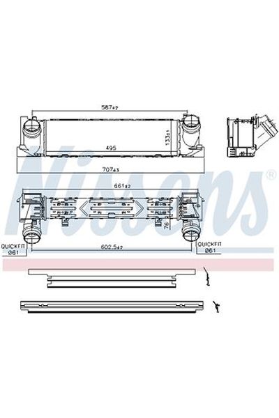 Intercooler NISSENS 123-96552