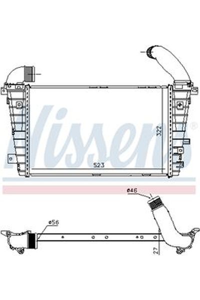 Intercooler NISSENS 123-96586