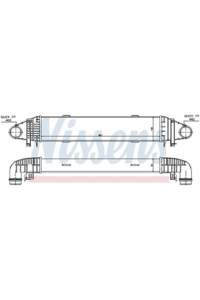 Intercooler NISSENS 123-96598