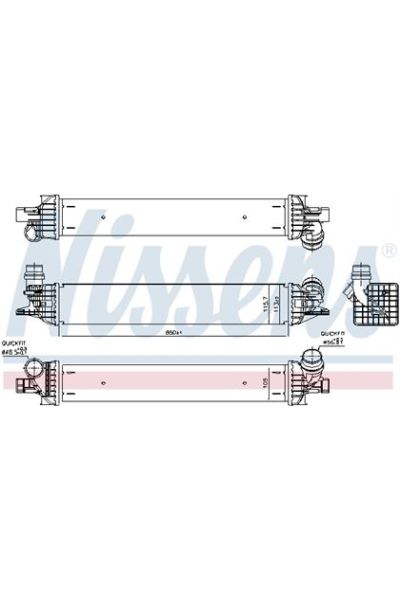 Intercooler NISSENS 123-96625