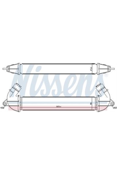 Intercooler NISSENS 123-96736