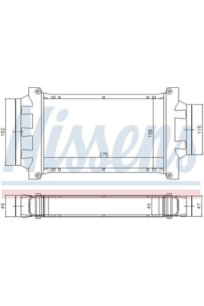 Intercooler NISSENS 123-96777