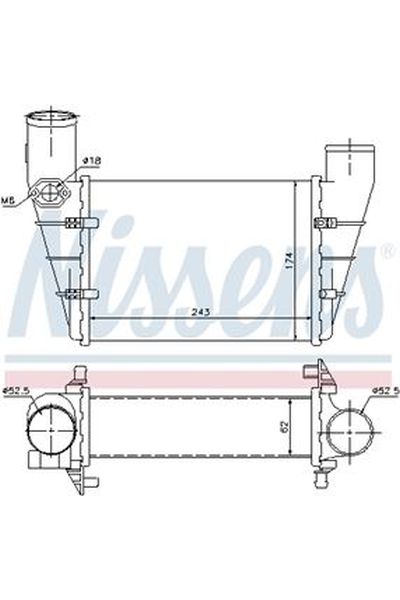 Intercooler NISSENS 123-96896