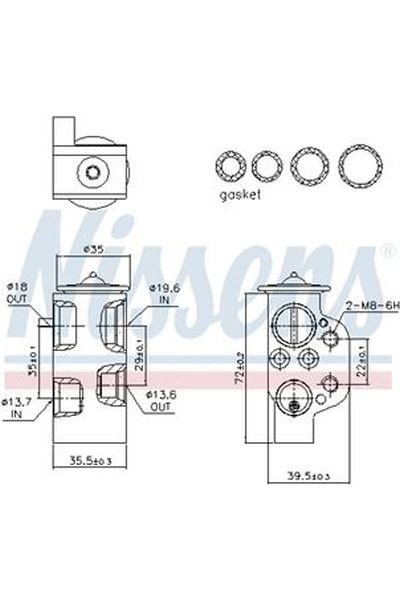 Valvola ad espansione, Climatizzatore NISSENS 123-999314