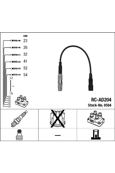 Set di cavi di accensione ngk 15-0504