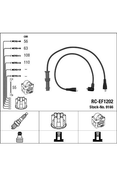 Ganascia del freno - set ngk 15-9166