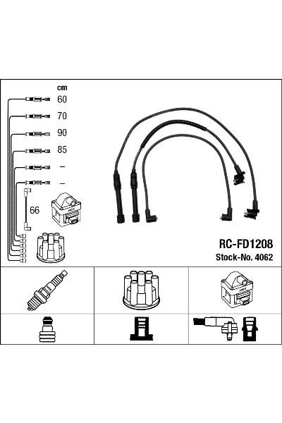 Set di cavi di accensione ngk 15-4062