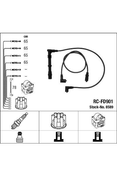 Ganascia del freno - set ngk 15-8589