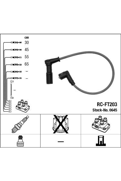 Set di cavi di accensione ngk 15-0645