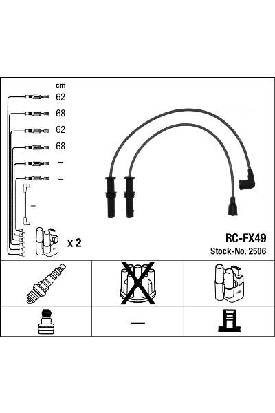 Set di cavi di accensione ngk 15-2506