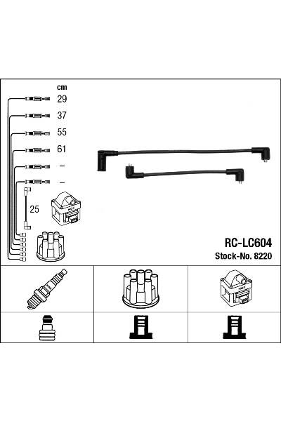 Set di cavi di accensione ngk 15-8220