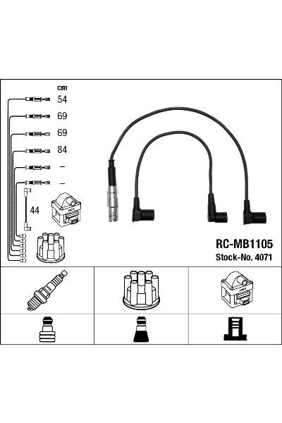 Set di cavi di accensione ngk 15-4071