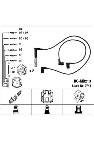 Set di cavi di accensione ngk 15-0748