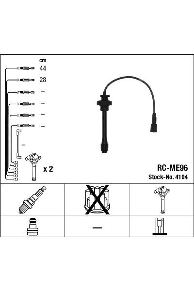 Set di cavi di accensione ngk 15-4104