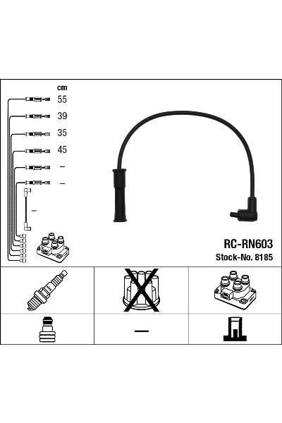 Set di cavi di accensione ngk 15-8185