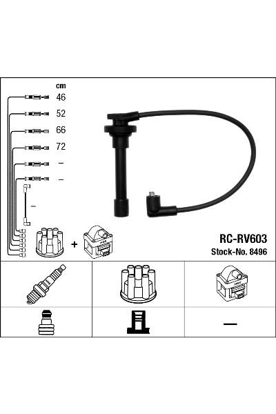 Set di cavi di accensione ngk 15-8496