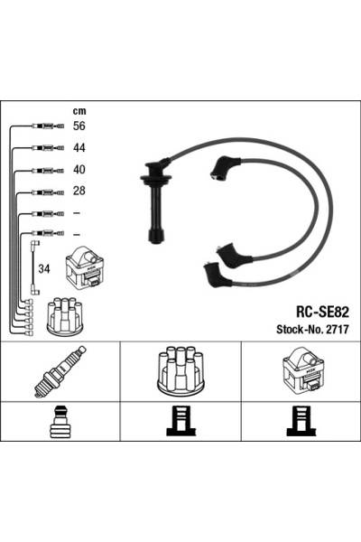 Set di cavi di accensione ngk 15-2717