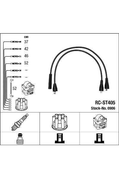 Set di cavi di accensione ngk 15-0906