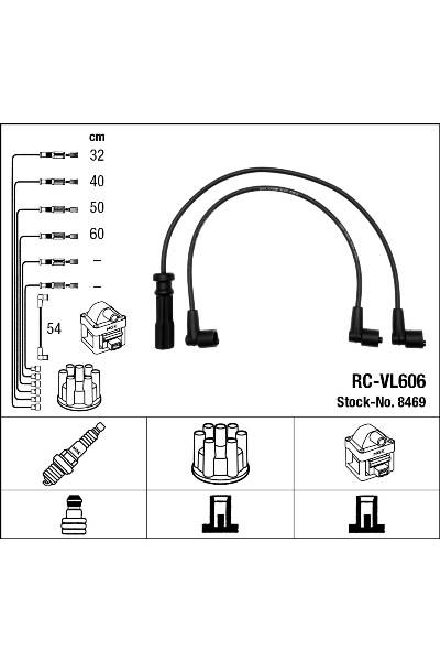 Set di cavi di accensione ngk 15-8469