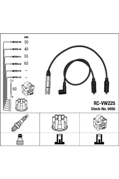 Set di cavi di accensione ngk 15-0956