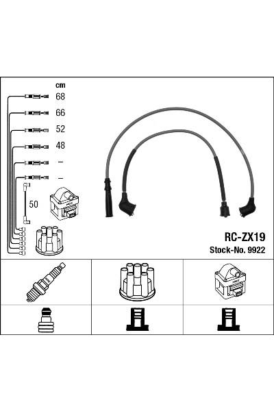 Set di cavi di accensione ngk 15-9922