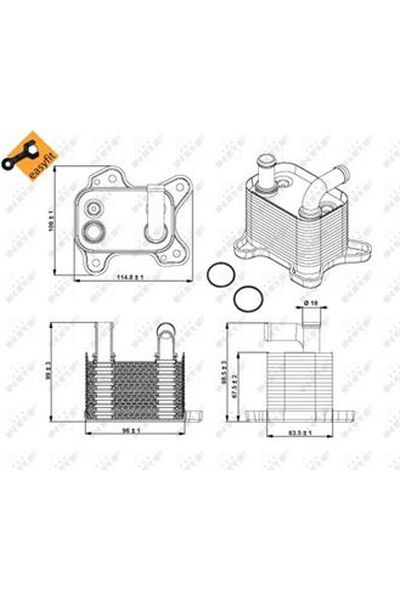 Radiatore olio, Cambio automatico NRF 31342