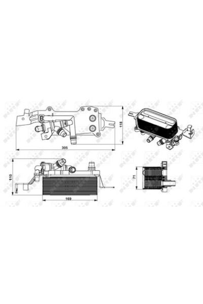 Radiatore olio, Cambio automatico NRF 31749