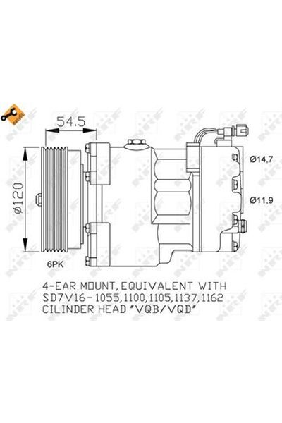 Compressore, Climatizzatore NRF 32033