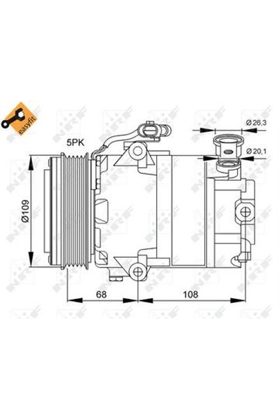 Compressore, Climatizzatore NRF 32083