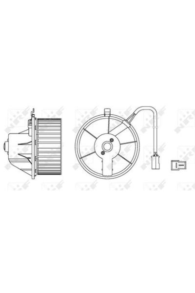 Ventilatore abitacolo NRF 34152