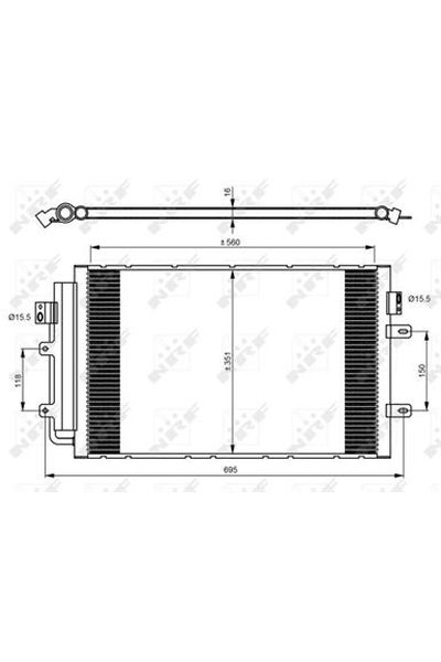 Condensatore, Climatizzatore NRF 350083