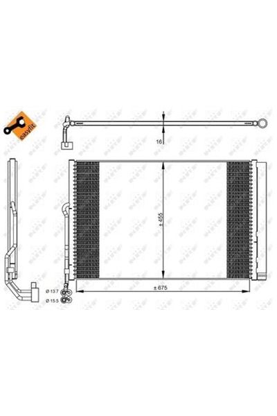 Condensatore, Climatizzatore NRF 350324