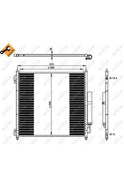 Condensatore, Climatizzatore NRF 350336