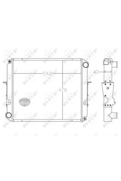 Radiatore, Raffreddamento motore NRF 50198