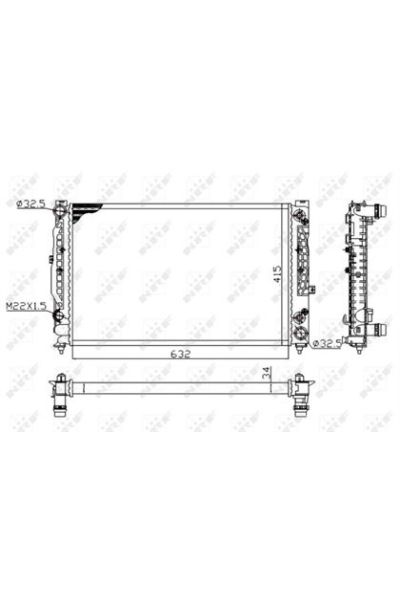 Radiatore, Raffreddamento motore NRF 519504A