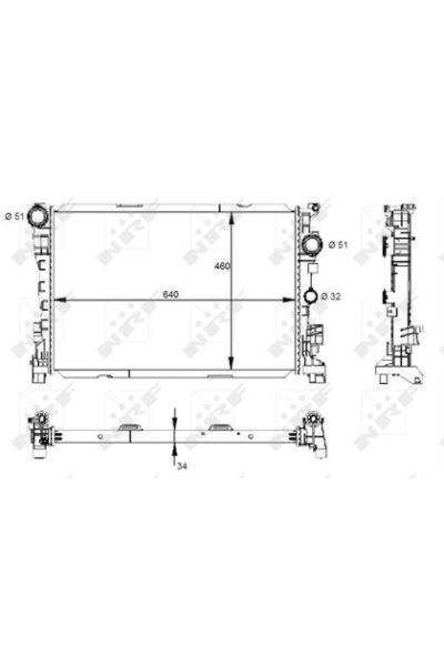 Radiatore, Raffreddamento motore NRF 59133