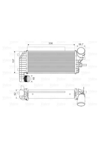 Intercooler valeo 21-818604