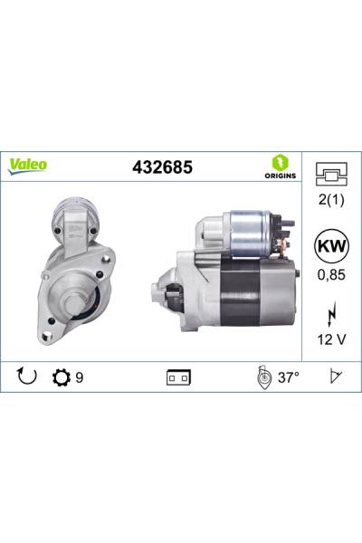 Motorino d'avviamento valeo 21-432685