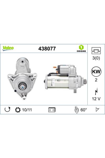 Motorino d'avviamento valeo 21-438077