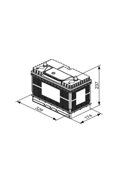 Batteria avviamento bosch 30-0 092 T30 500