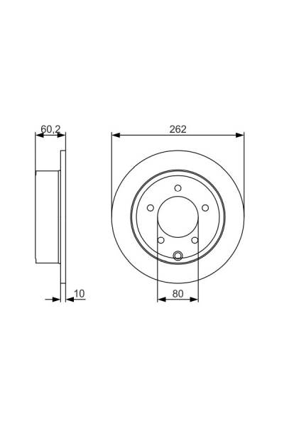 Disco freno bosch 30-0 986 479 A39