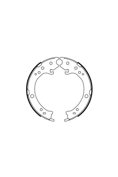 Ganascia del freno, freno di stazionamento - set bosch 30-0 986 487 765